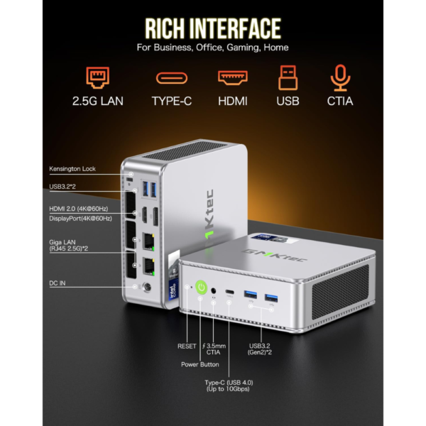 Mini PC Computer Ultra 5 16GB 512GB - Image 2